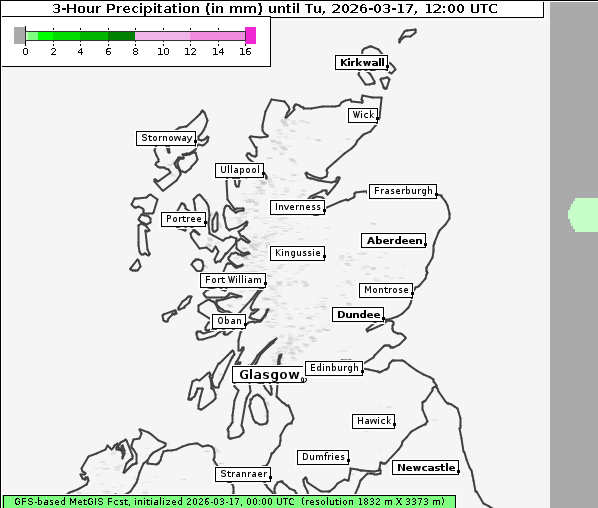 Niederschlag, 17. 3. 2026