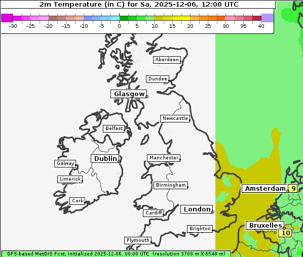 Temperatur, 6. 12. 2025