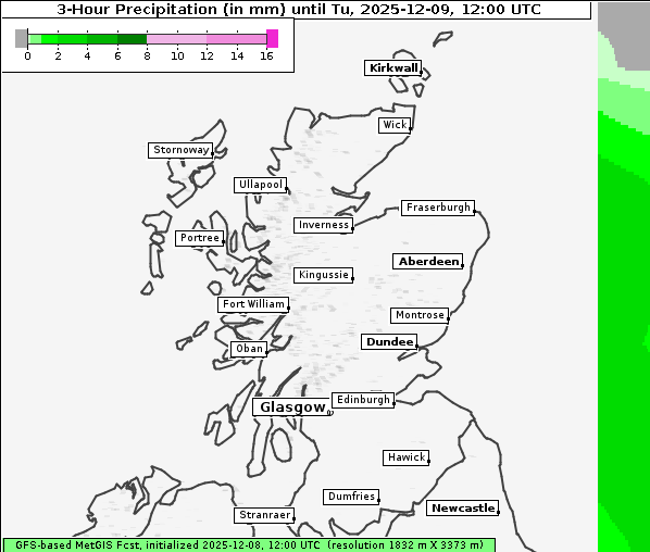 Niederschlag, 9. 12. 2025