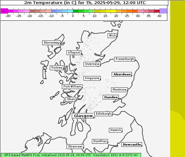 Temperatur, 29. 5. 2025