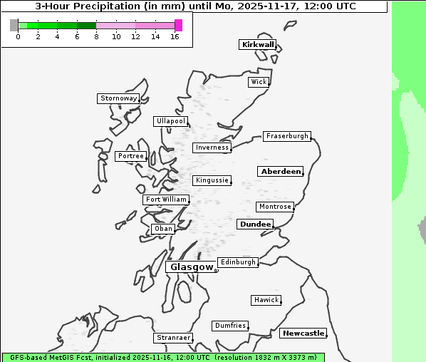 Niederschlag, 17. 11. 2025