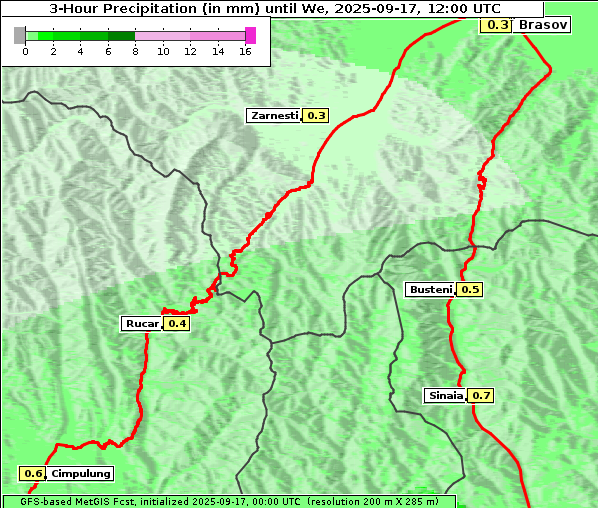 Niederschlag, 17. 9. 2025