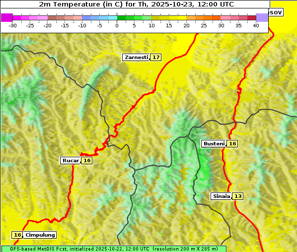 Temperatur, 23. 10. 2025