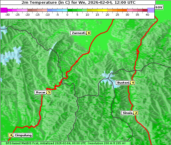 Temperatur, 4. 2. 2026