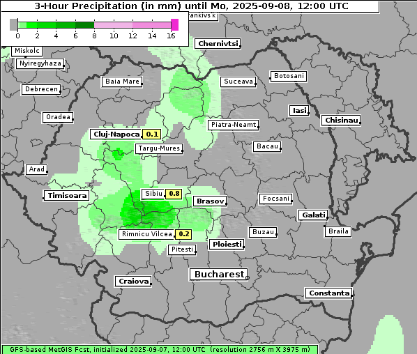 Niederschlag, 8. 9. 2025