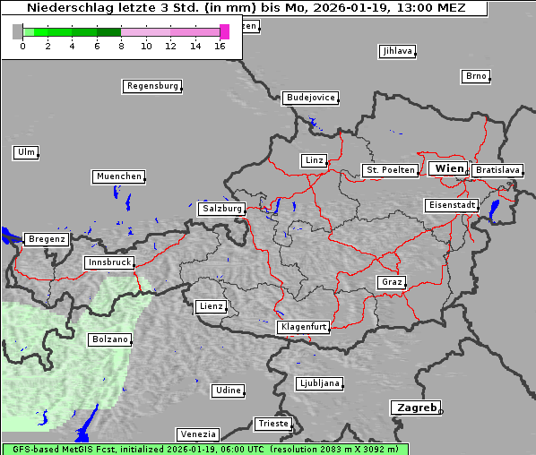 Niederschlag, 19. 1. 2026