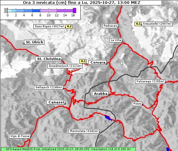 Neuschnee, 27. 10. 2025