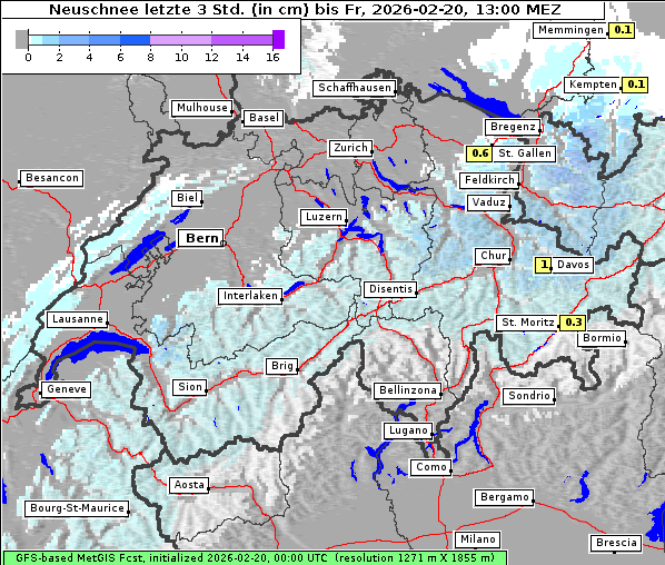 Neuschnee, 20. 2. 2026