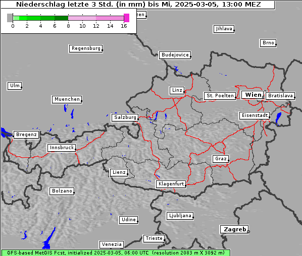 Niederschlag, 5. 3. 2025