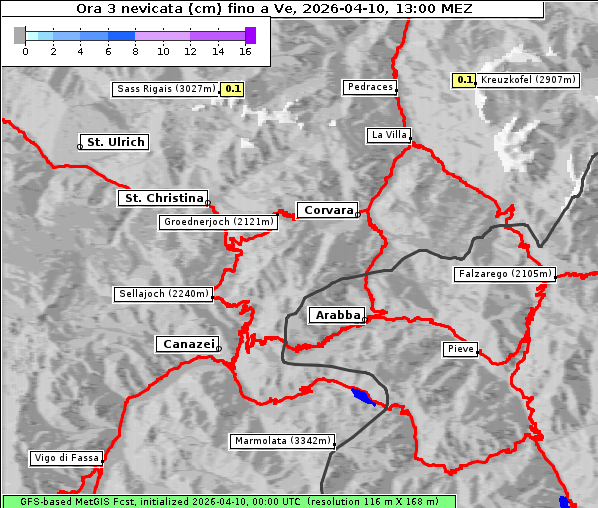 Neuschnee, 10. 4. 2026