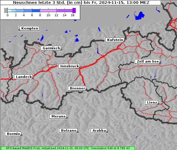 Neuschnee, 15. 11. 2024