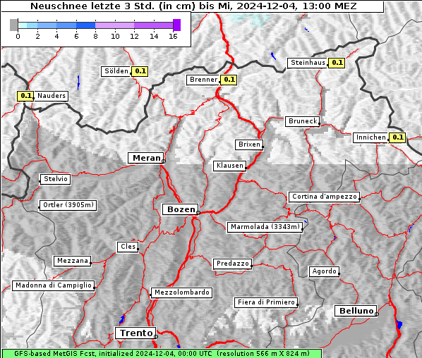 Neuschnee, 4. 12. 2024