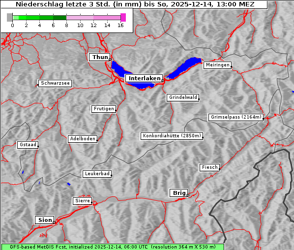 Niederschlag, 14. 12. 2025
