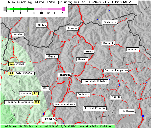 Niederschlag, 15. 1. 2026