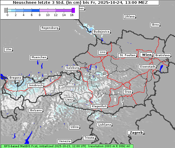 Neuschnee, 24. 10. 2025