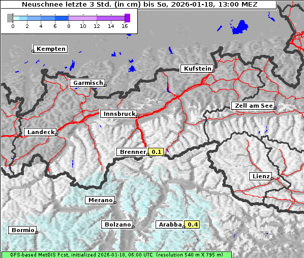 Neuschnee, 18. 1. 2026