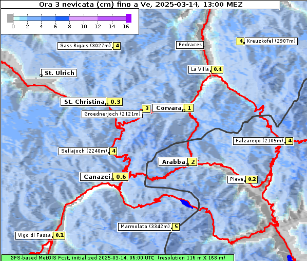 Neuschnee, 14. 3. 2025