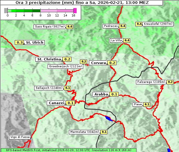 Niederschlag, 21. 2. 2026