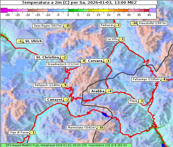 Temperatur, 3. 1. 2026