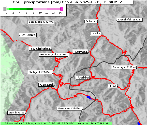 Niederschlag, 15. 11. 2025