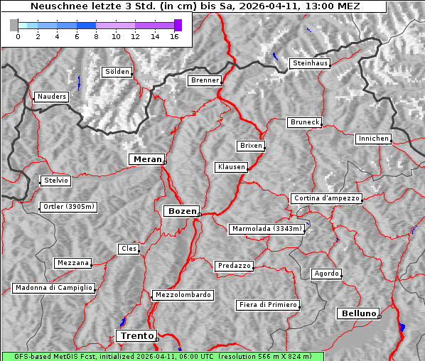 Neuschnee, 11. 4. 2026
