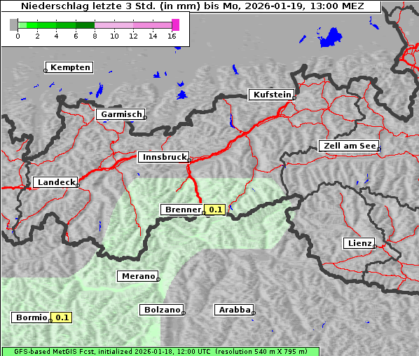 Niederschlag, 19. 1. 2026