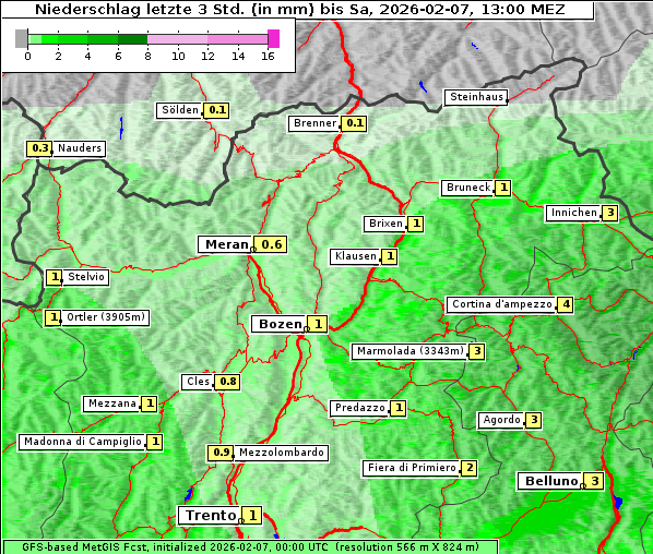 Niederschlag, 7. 2. 2026