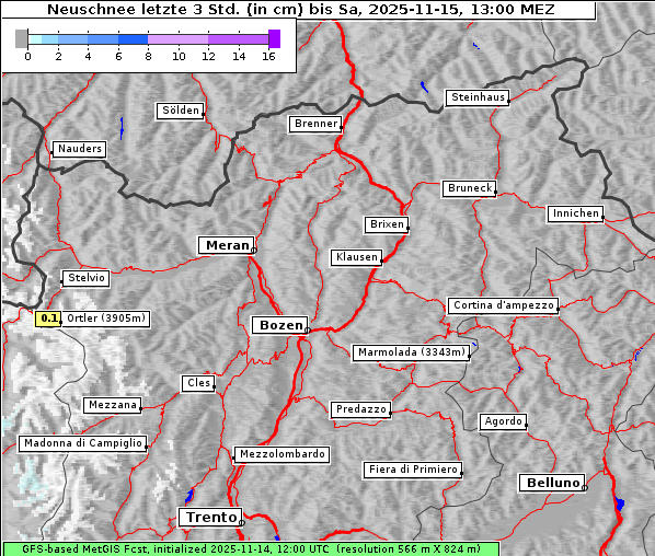 Neuschnee, 15. 11. 2025
