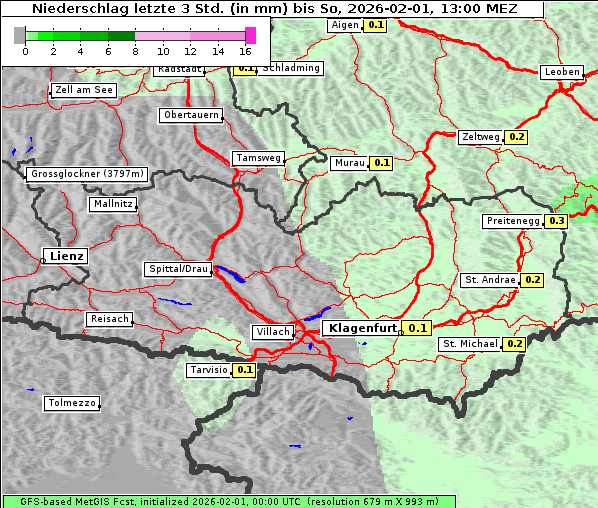 Niederschlag, 1. 2. 2026