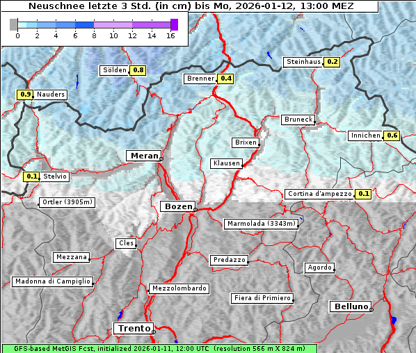 Neuschnee, 12. 1. 2026