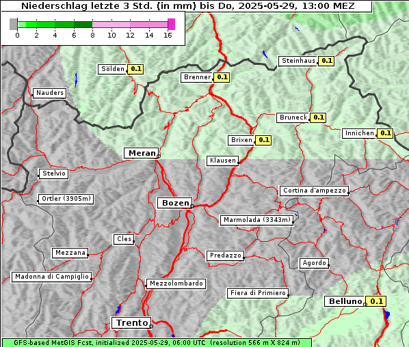 Niederschlag, 29. 5. 2025