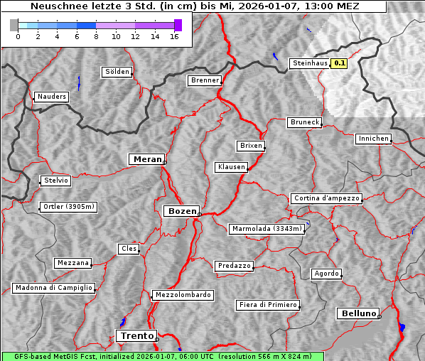 Neuschnee, 7. 1. 2026