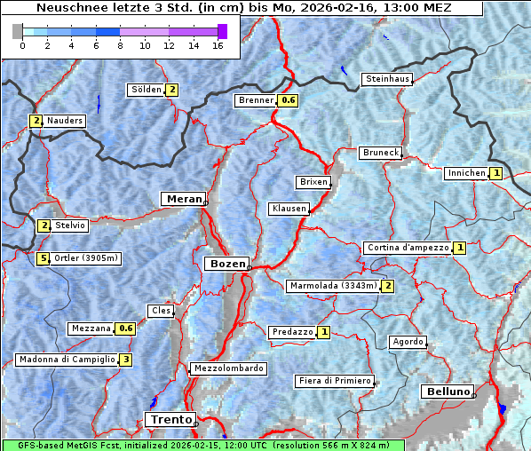 Neuschnee, 16. 2. 2026