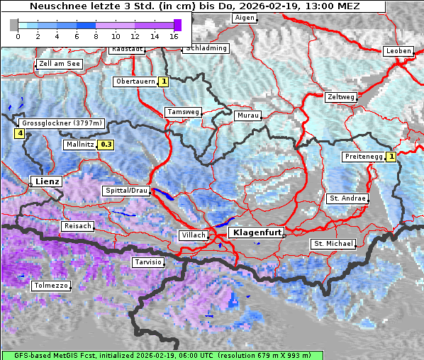 Neuschnee, 19. 2. 2026
