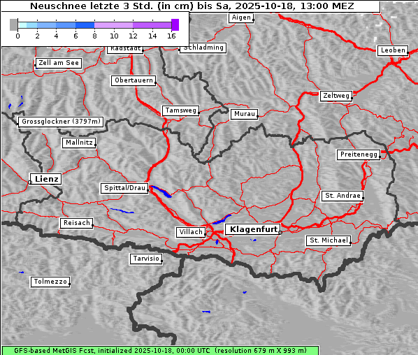 Neuschnee, 18. 10. 2025