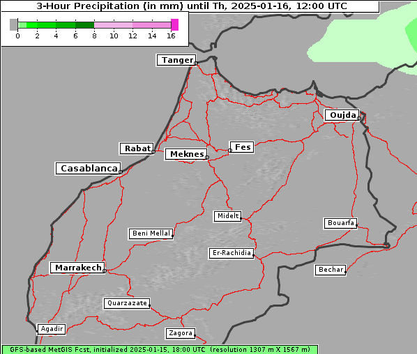 Niederschlag, 16. 1. 2025