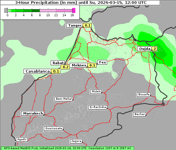 Niederschlag, 15. 3. 2026