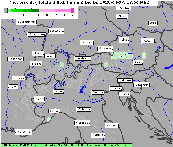 Niederschlag, 7. 4. 2026