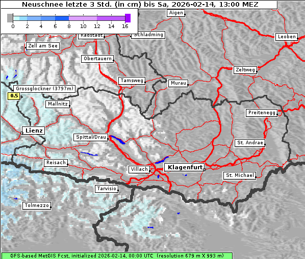 Neuschnee, 14. 2. 2026