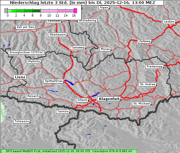 Niederschlag, 16. 12. 2025