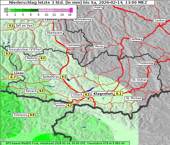 Niederschlag, 14. 2. 2026