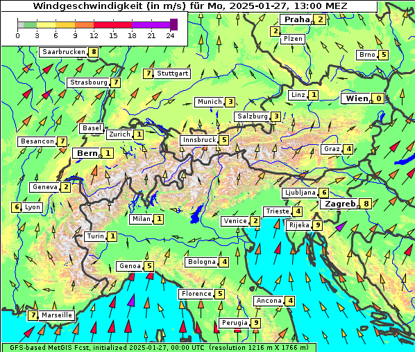 Wind, 27. 1. 2025