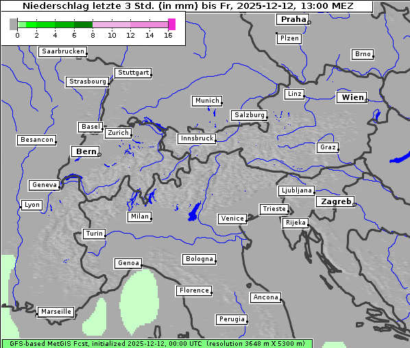 Niederschlag, 12. 12. 2025