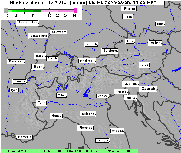 Niederschlag, 5. 3. 2025