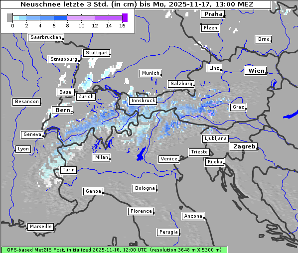 Neuschnee, 17. 11. 2025