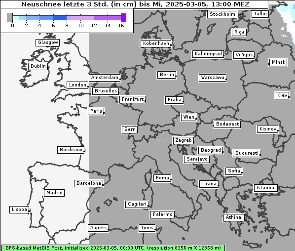 Neuschnee, 5. 3. 2025