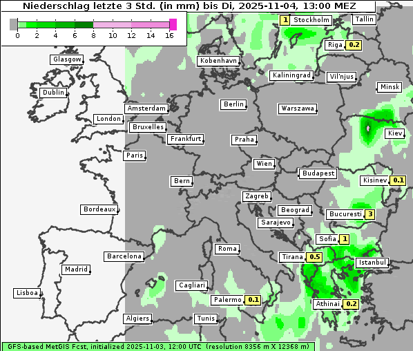 Niederschlag, 4. 11. 2025