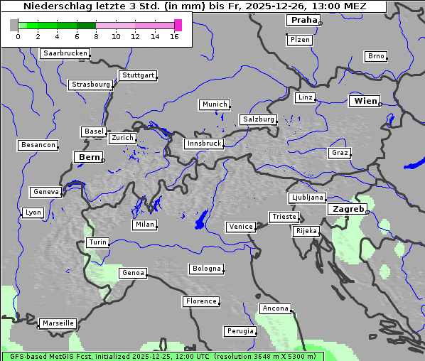 Niederschlag, 26. 12. 2025