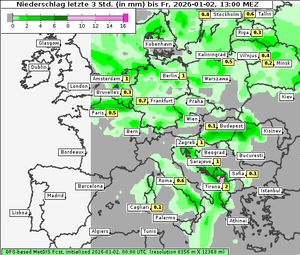 Niederschlag, 2. 1. 2026