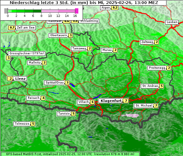 Niederschlag, 26. 2. 2025